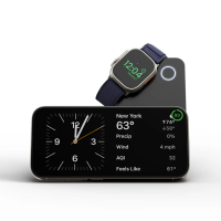 Kuxiu K1 Pro MagSafe Ladestation 3in1 15W 10000mAh USB-C Qi Schwarz