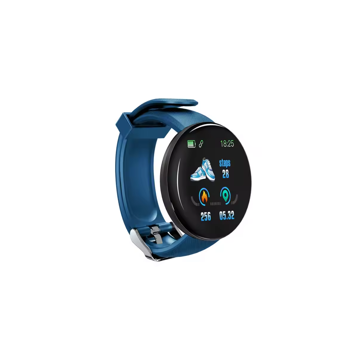 SMART BRACELET 30097 Smartwatch Schwarz Blau Fitness Puls Bl