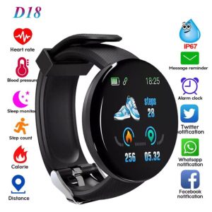 SMART BRACELET 30097 Smartwatch Schwarz Blau Fitness Puls Blutdruck Bluetooth