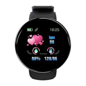 SMART BRACELET 30097 Smartwatch Schwarz Blau Fitness Puls Blutdruck Bluetooth