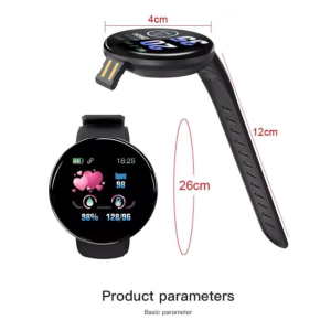 SMART BRACELET 30097 Smartwatch Schwarz Blau Fitness Puls Blutdruck Bluetooth