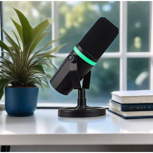 S338 RGB Mikrofon USB C XLR Dynamisch 192kHz Gaming Podcast Studio Mikro