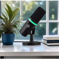 S338 RGB Mikrofon USB C XLR Dynamisch 192kHz Gaming Podcast Studio Mikro