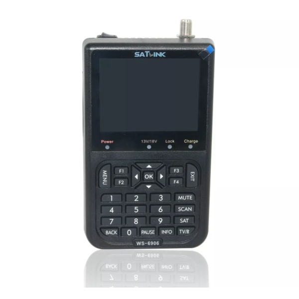 SATLINK WS6906 Satfinder 3,5LCD DVB‑S Signal Finder Live Bild Ton