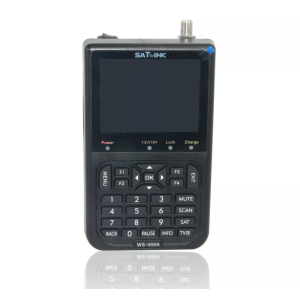 SATLINK WS6906 Satfinder 3,5LCD DVB‑S Signal Finder Live Bild Ton