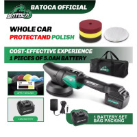 BATOCA S2 Akku Poliermaschine 12V 125 mm LCD 2000–4500Umin 8 mm Exzenter