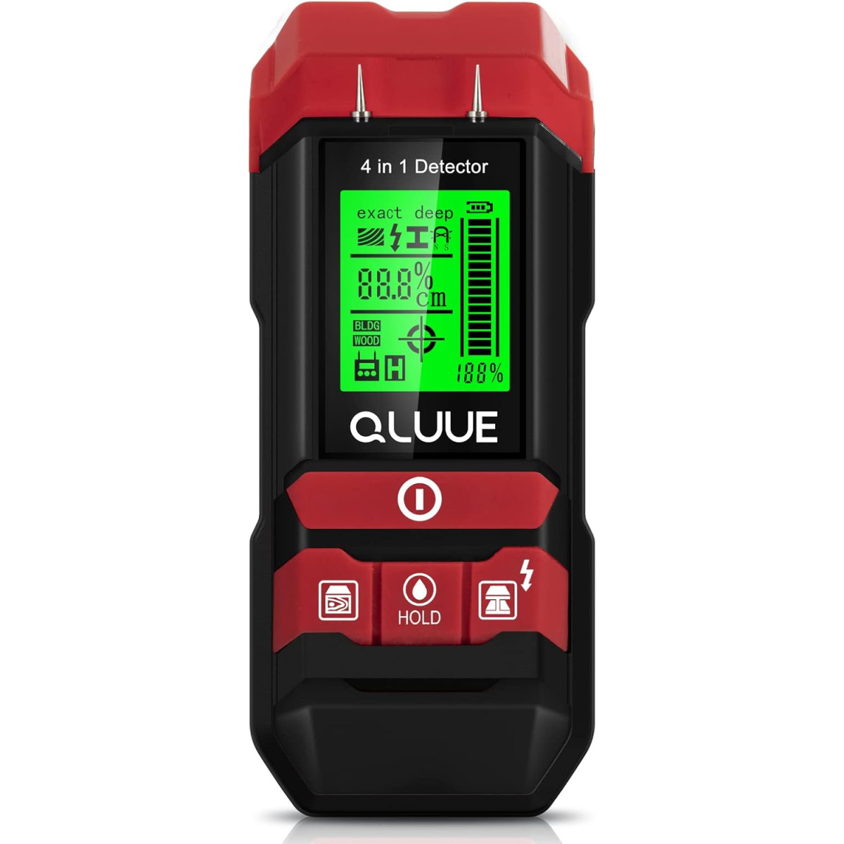 QLUUE 4in1 Leitungssucher Feuchtigkeitsmesser AC Detektor...