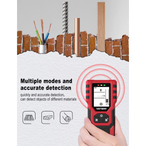 Votery 5-in-1 Leitungssucher Wandscanner Ortungsgerät bis 120mm + Alarm