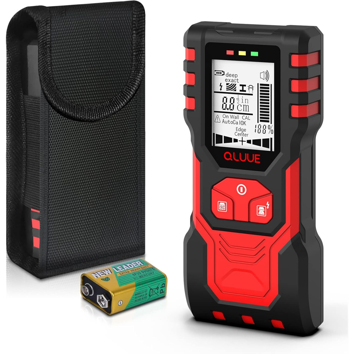 QLUUE SF1 Leitungssucher Wandscanner Bolzendetektor LCD...