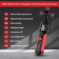 QLUUE EMF Messgerät Digital Elektromagnetische Strahlung LCD Display Alarm