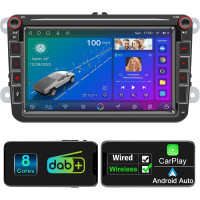 8 Zoll Android Auto CarPlay Navigation 1GB 32GB FM BT Rückfahrkamera WLAN USB