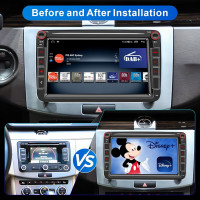 8 Zoll Android Auto CarPlay Navigation 1GB 32GB FM BT Rückfahrkamera WLAN USB