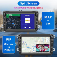 8 Zoll Android Auto CarPlay Navigation 1GB 32GB FM BT Rückfahrkamera WLAN USB