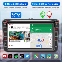8 Zoll Android Auto CarPlay Navigation 1GB 32GB FM BT Rückfahrkamera WLAN USB
