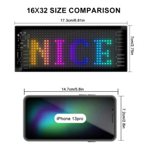 LED Matrix Panel 16x32 App Steuerung RGB Display USB Indoor Pixelanzeige