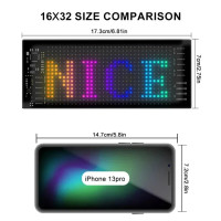 LED Matrix Panel 16x32 App Steuerung RGB Display USB Indoor Pixelanzeige