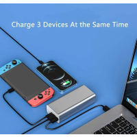 Powerbank 30000mAh 65W USB C DC Schnellladegerät für Handy Tablet Laptop