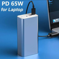 Powerbank 30000mAh 65W USB C DC Schnellladegerät für Handy Tablet Laptop