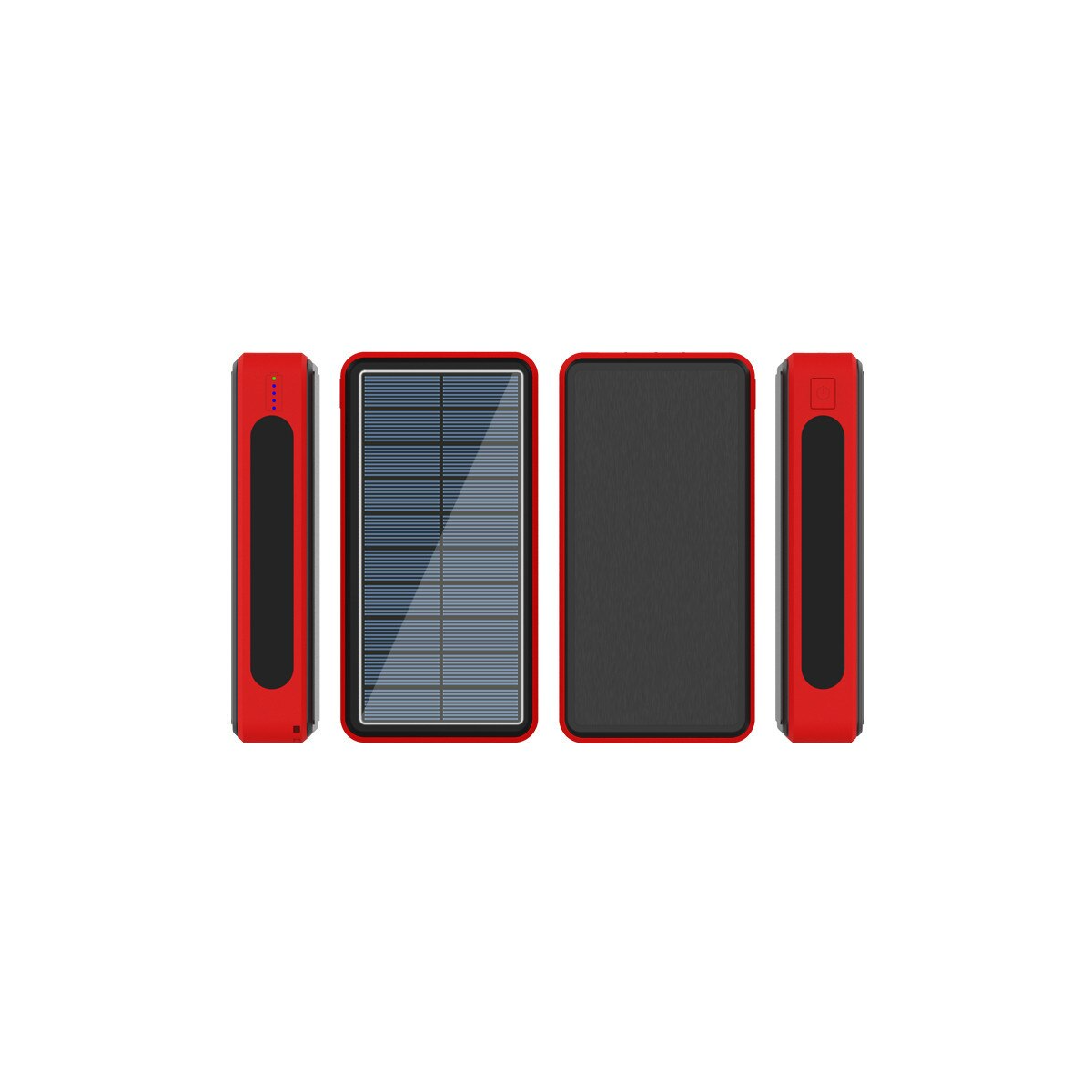 80000mAh Solar Power Bank mit LED Taschenlampe 4 USB...