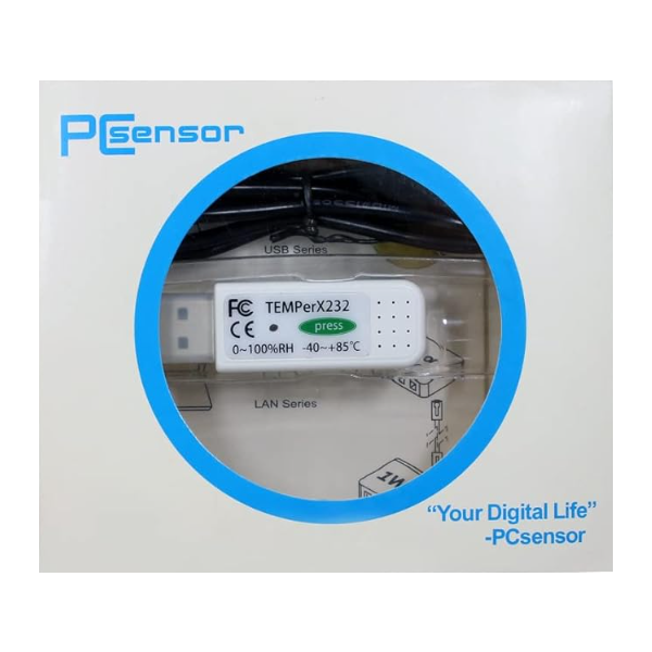 PCsensor TEMPerX232 USB Temperatur Feuchtigkeitssensor Alarmfunktion Plug Play