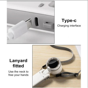 Mini Hand Turbo Ventilator 5 Gang klappbar USB wiederaufladbar tragbar