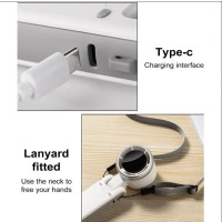 Mini Hand Turbo Ventilator 5 Gang klappbar USB wiederaufladbar tragbar