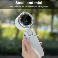 Mini Hand Turbo Ventilator 5 Gang klappbar USB wiederaufladbar tragbar