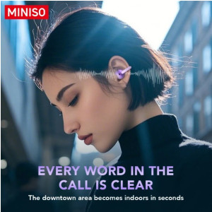 MINISO MS199 Wireless Earbuds Bluetooth 6.0 HD Voice Ladecase