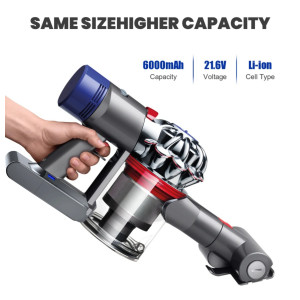 Kompatibler Dyson V8 Ersatz Akku 21,6V 12800mAh Li-Ion 21700 Zelle