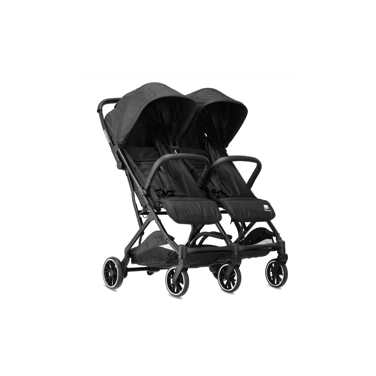 Deryan Luxe Rolo X2 Double Buggy Schwarz Faltbar...
