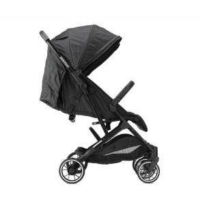 Deryan Luxe Rolo X2 Double Buggy Schwarz Faltbar Kinderwagen Reisesystem