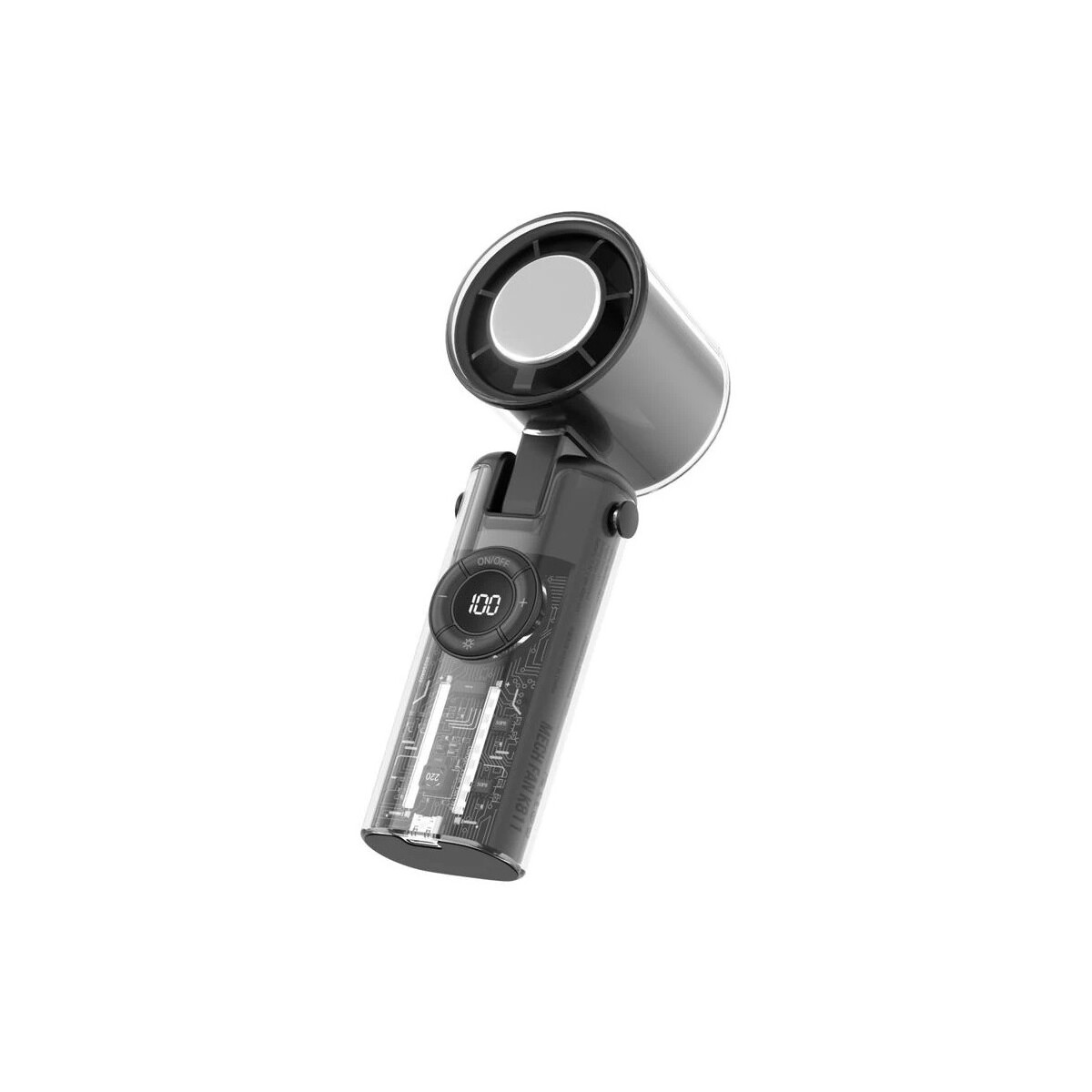 K-811 Transparent Mecha Handventilator Tragbar Faltbar LED K