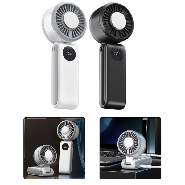 ALSKIP 3in1 Tragbarer Handventilator Handheld Tisch Nacken Fan USB T50