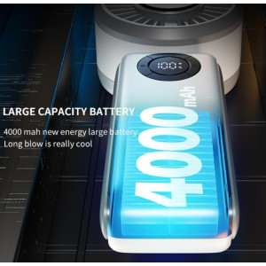 ALSKIP 3in1 Tragbarer Handventilator Handheld Tisch Nacken Fan USB T50