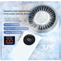 ALSKIP 3in1 Tragbarer Handventilator Handheld Tisch Nacken Fan USB T50