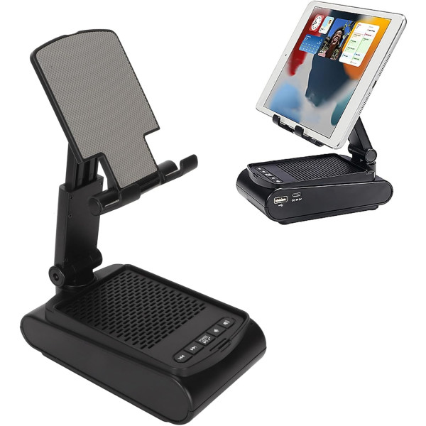 F25 Handy Ständer Bluetooth Lautsprecher Faltbar Verstellbar HD Sound Ladegerät