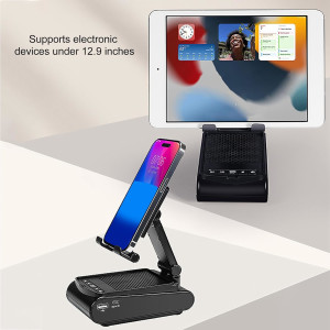 F25 Handy Ständer Bluetooth Lautsprecher Faltbar Verstellbar HD Sound Ladegerät