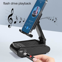 F25 Handy Ständer Bluetooth Lautsprecher Faltbar Verstellbar HD Sound Ladegerät