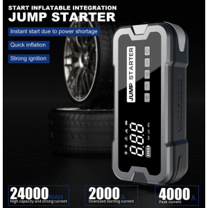 12V StartHilfe  mit Air Compressor für Auto, Lkw, Motorrad, Boot, RV