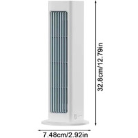 Breezamax Air Cooler Portable USB Silent 3 Speed Personal Fan Home Office Weiß