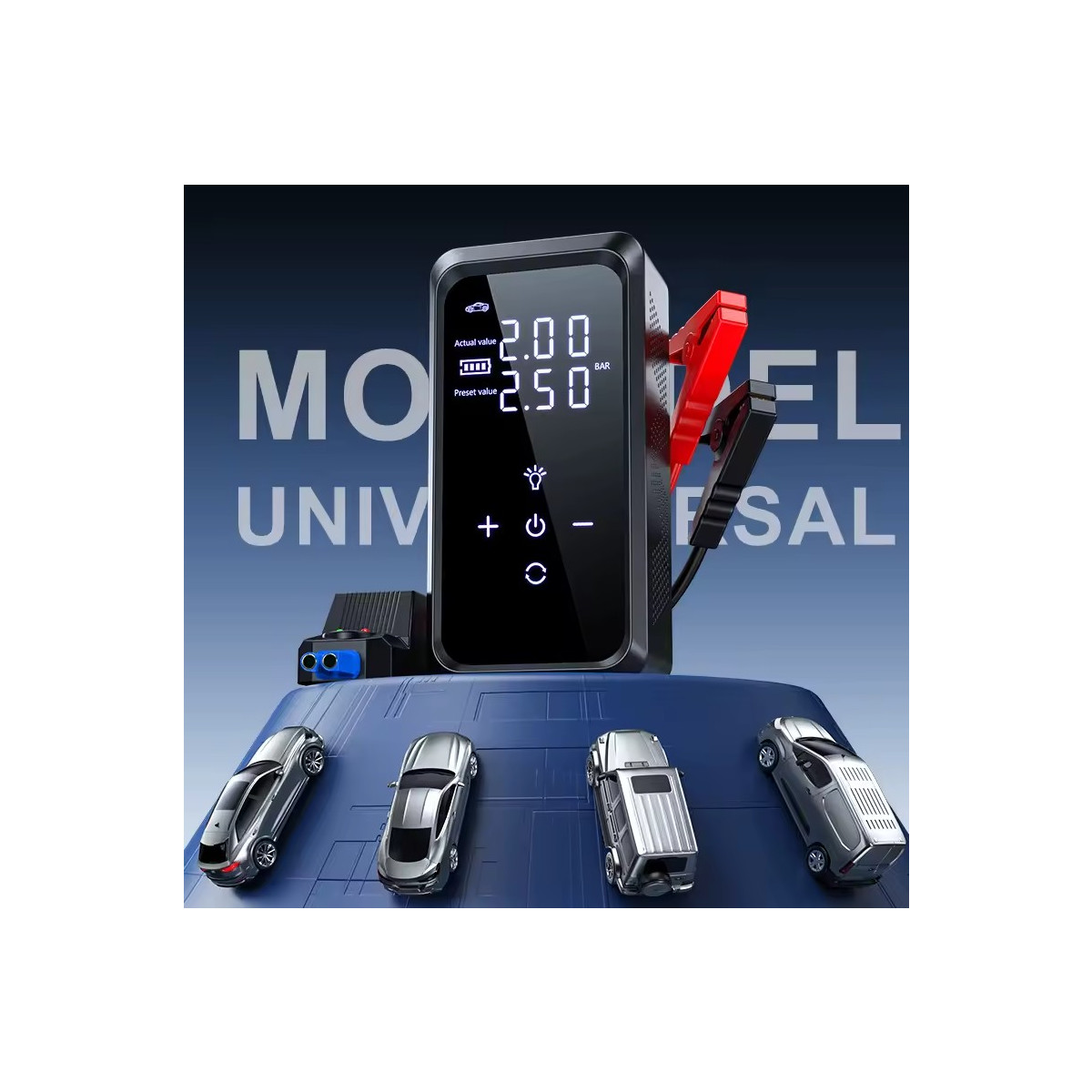 4-in-1 StartHilfe CP12  Typ-C USB-A Kompakt Multifunktion