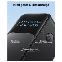 Dpdenoy 27000mAh Powerbank mit Taschenlampe Pro 140W USB-C Eingang