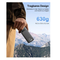 Dpdenoy 27000mAh Powerbank mit Taschenlampe Pro 140W USB-C Eingang