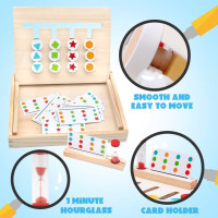 Montessori Holzspielzeug ab 3 Jahre Schiebepuzzle Lernspiel Sortierspiel Kinder