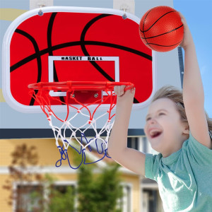 Symiu Mini Basketballkorb Kinder Indoor Spiel Basketball Wandmontage Set