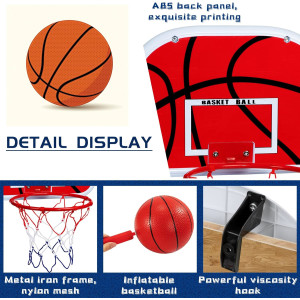 Symiu Mini Basketballkorb Kinder Indoor Spiel Basketball Wandmontage Set