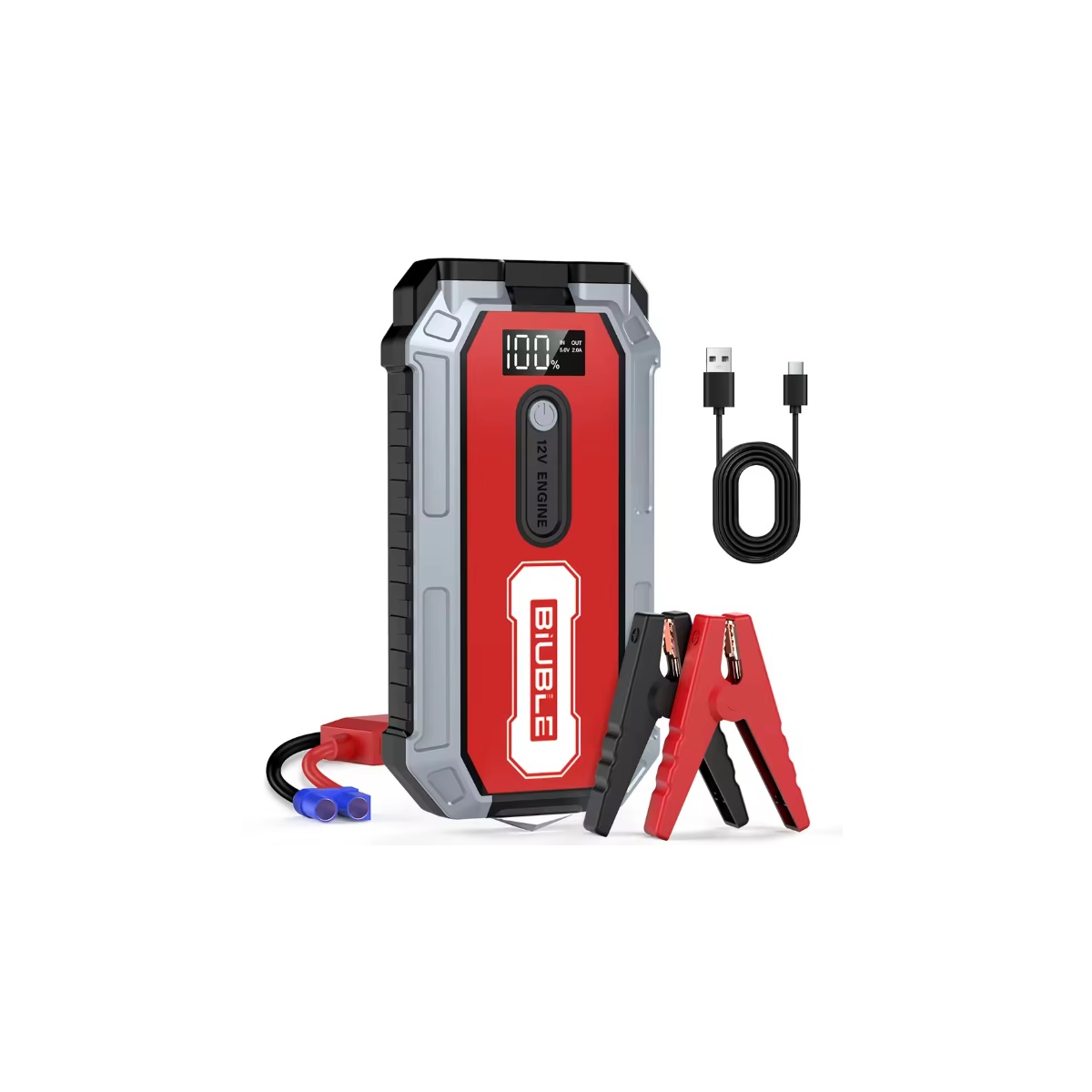 BIUBLE S306 2000A Autobatterie Starthilfe 12V Tragbar...