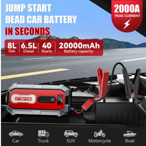 BIUBLE S306 2000A Autobatterie Starthilfe 12V Tragbar Lithium Ladegerät