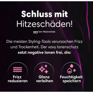 vavy Welleneisen Double-Barrel 32mm Ionenschutz für Beach Waves Haare