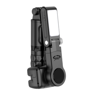 Q18 Smartphone Gimbal Stabilisator Handheld Selfie Stick Stativ mit Fülllicht